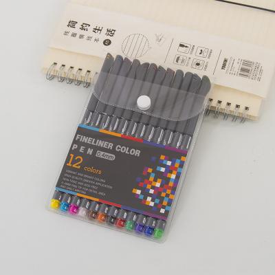 China Newly wholesale light pen color fineliner style best price comic diy art hook pen for sale