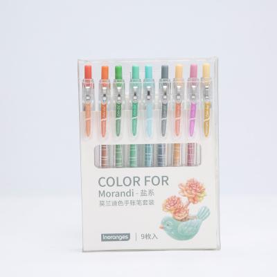 China Office & School Pen Custom Color Ballpoint Pen Neutral Pen Custom Ink Morandi Color System for sale