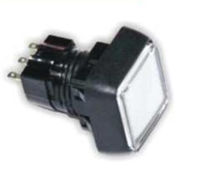 China Square 35.9MM LongMei Multi Color With LED Light Micro Switch Plastic Push Button Switch SN-PB2047 for sale