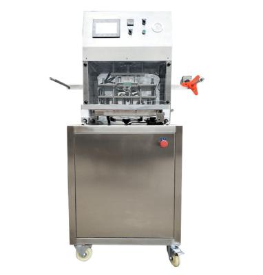 China ZW-101 Automatic Plastic Food Tray Vacuum Sealing Machine Vegetable Salad Bowl Packing Machine for sale