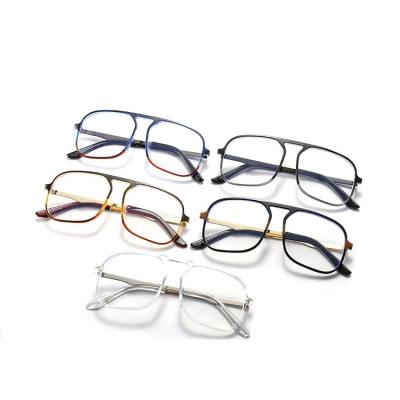 China New Fashion 2022 Fashion Anti Glass Cs Unqiue Eyewear Flat Blue Light Square Mirror Unisex Frames for sale