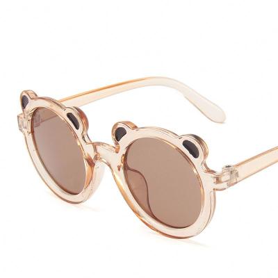 China 2021 Cute Cat Eye Bear Baby PC Glass Kids Sunglasses Fashion Boys Girls Glass Sun Glasses Children Kids Sunglasses New for sale