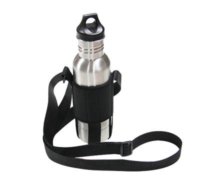 China Wholesale Custom Waterproof Neoprene Water Bottle Holder Carrier With Shoulder Strap for sale