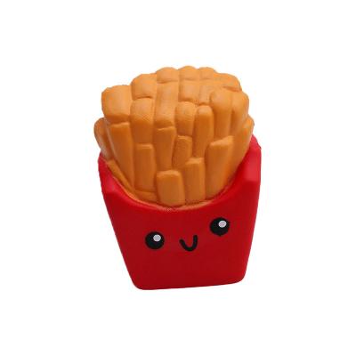 China New Customized Squeeze PU Foam Soft Toy Soft Bound Decompression Toy Stress Chips Funny for sale