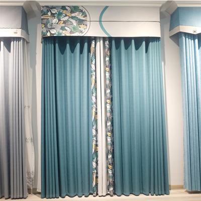 China Blackout window curtains for linving room ready made custom design style for sale