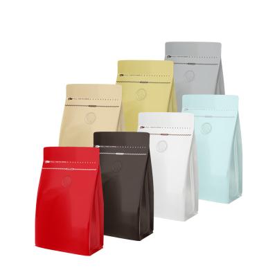 China Wholesale Flat Bottom Moisture Proof Stand Up Zipper Foil Bag Large Size Mylar Tea Bag Coffee Packaging Bags 1Kg for sale