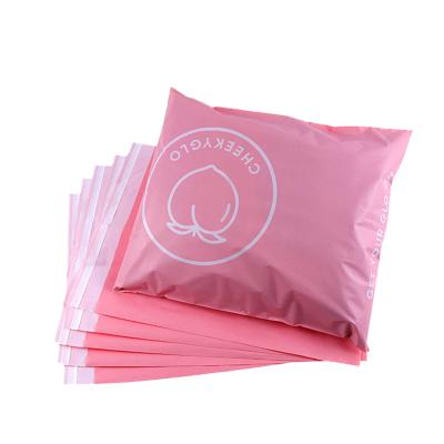 China Chinese Factory Hot Sale Biodegradable Tamper Proof Eco-Friendly Double Strip Poly Mail Envelope Messenger Pink Poly Bag for sale