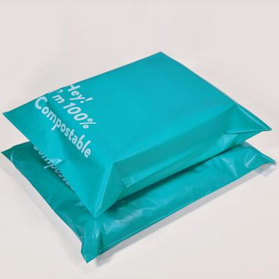 China Factory Sale Mint Poly Apparel Mailer Mailing Bag Chinese Biodegradable Postage Hot Green Plastic Express Packaging For Wigs for sale