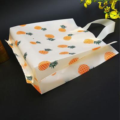 China Custom Logo Recyclable Plastic Private Label Shopping Bags Shopping Bags Plastic Gift Bags With Handle for sale