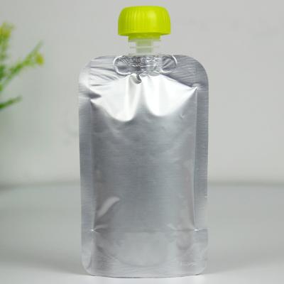 China Aseptic Beverage Mylar Bags Plastic Bag With Spout Label Logo for sale