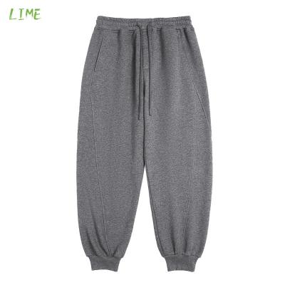 China Custom 350 Gsm Anti-pilling Factory OEM Heavy White French Terry Joggers Sweat Pants Cotton Pants Loose Sweatpants Streetwear Pants for sale