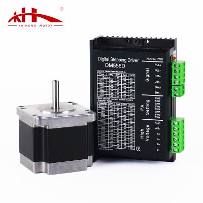 China KaiHong Laser 4Nm 24HD 1.8 Degree NEMA 24 Length 86mm Stepper Motor Hybrid Harmonic Drive Robotic Arm Using KH60HS86 for sale