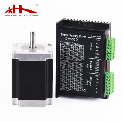 China Kaihong 4.0N.m 60x60x85 mm NEMA 24 Stepper Motor 36V CNC Kit High Torque Stepping Motor NEMA24 KH60HS85 for sale