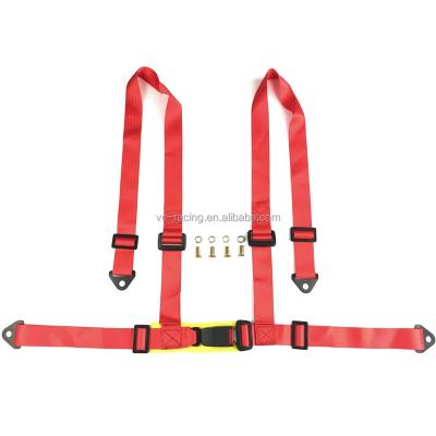 China High quality high toughness can make customer logo 2 inch 4 point racing seat belt buckle harness for sale