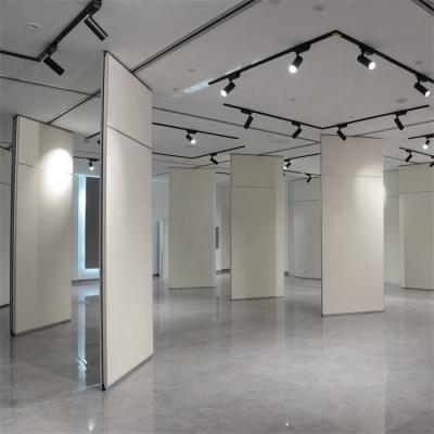 China Removable partition walls aluminum sliding folding door wood partition for showroom for sale