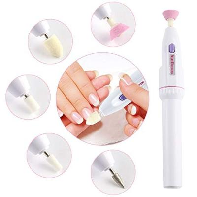 China Suit for Nails Mini Personal Electric Toe and Finger Manicure and Pedicure Kit Includes Callus Remover Set, Nail Buffer and Polisher for sale