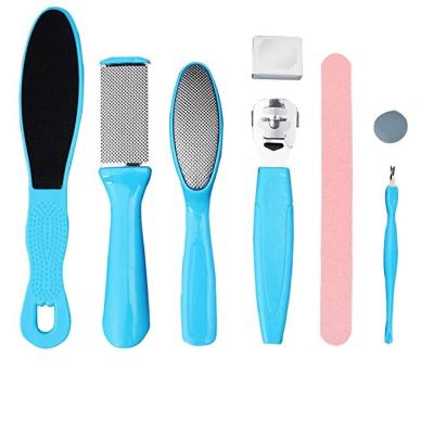 China Pedicure Foot Rasp Foot File 8 in 1 Pedicure Kit Foot File Rasp Callus Remover Best for Removing Hard, Cracked and Dead Skin Cells.Bonus Nail Clippers for sale