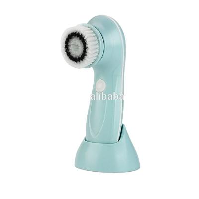 China Rechargeable USB Electric Rotating Facial Cleansing Brush Sonic Face Cleaners Facial Cleanser Skin Revitalizer Brush for sale