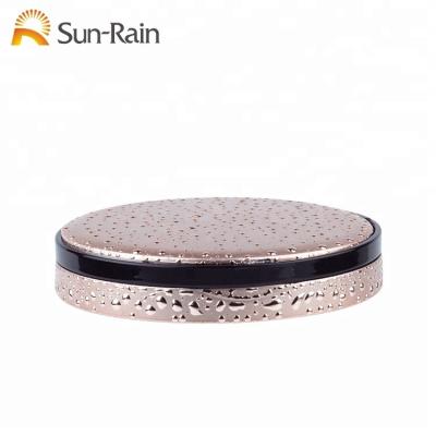 China Recycled Materials Water-drop Shape Luxury ABS Dump Blush Powder Compact Case for sale