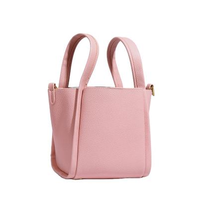 China New Solid Color Bag Waterproof Simple Female Soft Outdoor Bucket Mother Handbag Large Capacity Single Shoulder Cross - Body Bag for sale