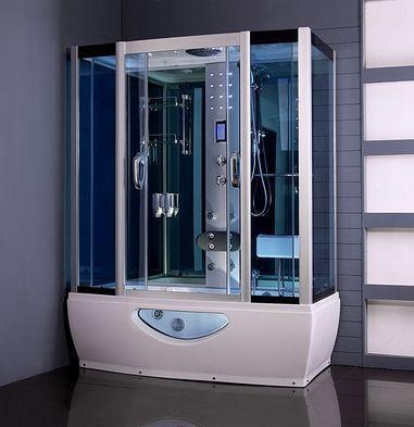 China cabina ducha doccia cabine de douche steam shower cabin with jaccuzy for sale