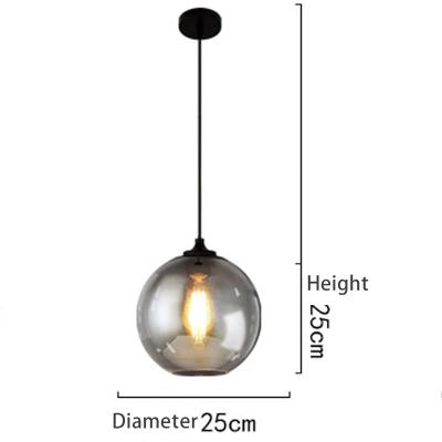 China F015 Zhongshan High Quality Simple Modern Glass Shade Sphere Pendant Light for sale