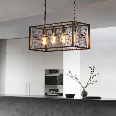 China Mid Century Industrial American Simple Style Chandelier Hanging Light For Bedroom for sale