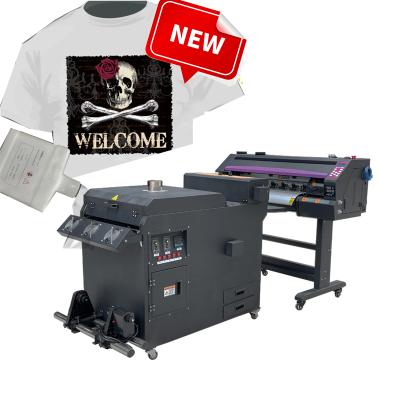 China Garment shops Signkanon T-shirt printing model dtf printer 60cm shake powder head i3200 for sale