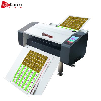 China Die Cut And Full Steel Shaft With Die Cut Signkanon High Precision Cutting Cutting Plotter Auto Feeding Cutter for sale