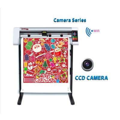 China Signkanon 24 Inch 59Inch 48 Inch CCD Camera PU Pet PVC Vinyl Plotter Die Cut And Full Die Cut Cutter for sale