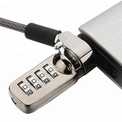 China Zinc Alloy Laptop Cable Safe Combination Digital Laptop Lock for sale