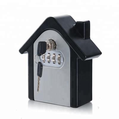 China Wall Mounted Code Outdoor Lock Card Storage Digit 4 Key And Key Safe Box With Master Key for sale