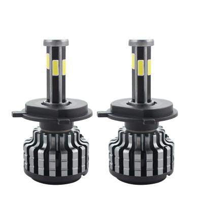 China Automotive Led Headlight Auto Headlamp Led COB 90W 10000lm H4 H1 H4 H7 H8/H9/H11 9005/HB3 9006/HB4 Super Bright Car Headlights 6 Sides All Car F6 H4 12V for sale