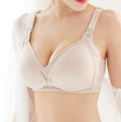 China Radiation Protection Seamless Clip Down Deep V-Neckline Lift Maternity Nursing Bras Including Supplements and Clasp Front Closure Underwear for sale