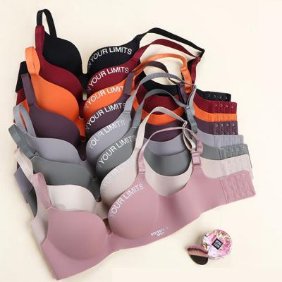 China Wholesale QUICK DRY 32 Chest Seamless Female Small Size Underwear Bra Ladies Explosive British Letter Bra And Brief Sets for sale