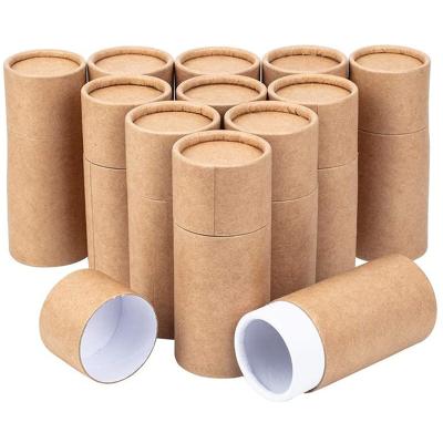 China Recyclable Customize Kraft Paper Tube Round Kraft Paper Container Cardboard Craft Paper Household Wrapping Products For Craft Gift Wrapping for sale