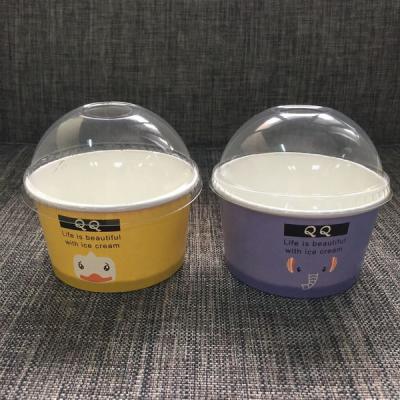 China Customized Packing Way Acceptable Paper Ice Cream Cups with Full Volume 180-700ml for sale