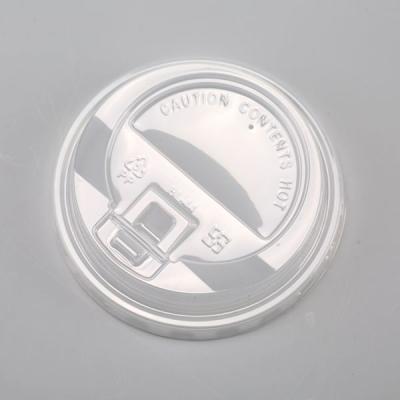 China 90mm Pp claros cancelam tampas plásticas, tolerância de calor Compostable das tampas do copo de café à venda