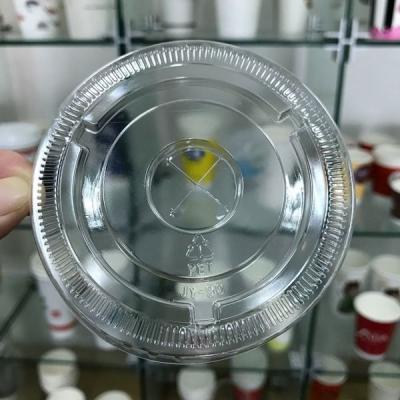 Cina coperchio di plastica piano della tazza di 90mm per termoresistente trasparente freddo delle tazze beventi in vendita