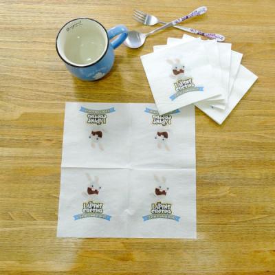 China 23*23cm Tissue-Papierserviette, Cocktail-Abendessen-Papierservietten-Logo-Drucken zu verkaufen