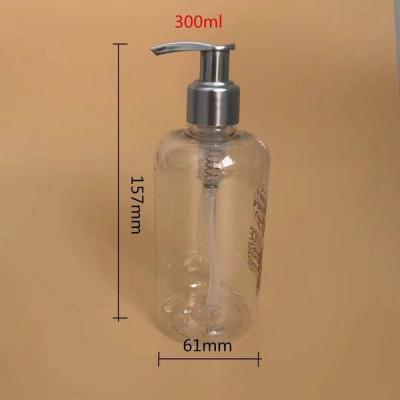 China Alcohol Clear Hand Sanitizer Refill Bottle 300ml Hand Sanitizer Pump Bottle PET Material for sale