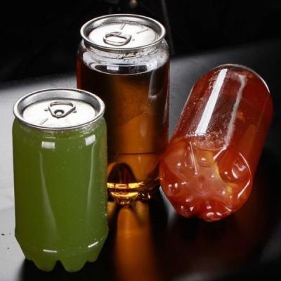 China Transparent PET 350ml 600ml Plastic Beverage Bottles for sale