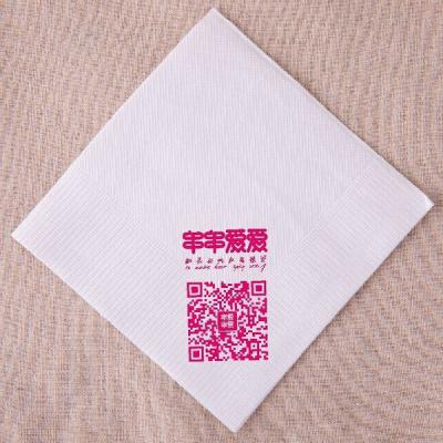 China 25x25cm Paper Table Napkins Custom Printed 100% Bamboo Fiber for sale