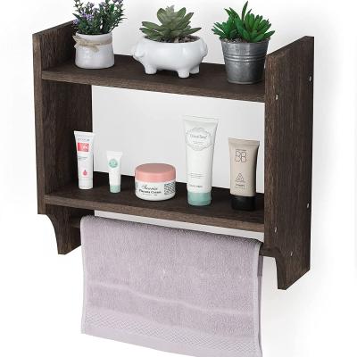 China Modern Classic Wall Mounted Wooden Dish Shelf Kitchen Shelf Storage Indoor Bathroom for sale