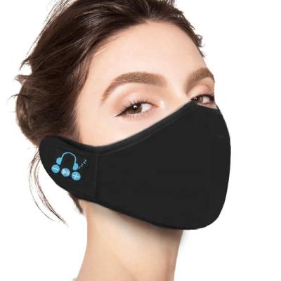 China Wholesale Winter Music Comfortable Wearing Smart Washable Breathable Phone Calls Facemask Earphone Cotton Cover Earphones for sale