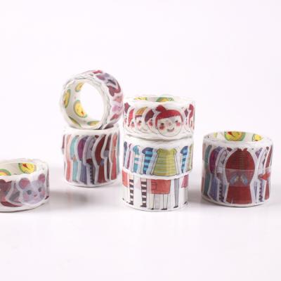 China Waterproof Custom Decorative Die Cut Japanese Washi Tape Newspaper Kawii Tape for sale