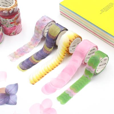 China ANTISTATIC Custom Printing Colorful Decoration Blanking Diy Flower Petals Washi Tape for sale