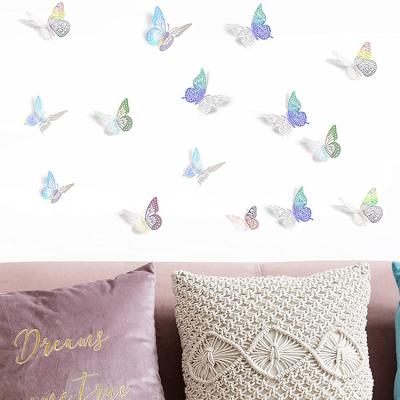 China 3d Butterfly Decorative Decal Background Wedding Party Sticker Decorative Sticker, Home Decor Wall Sticker Supplier for sale