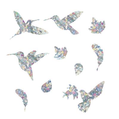 China Waterproof+Eco-friendly Bird Crash Window Decals To Save Birds From Window Crashes, Non Adhesive Prismatic Vinyl Window Clings, Rainbow Stickers for sale