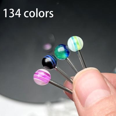 China Amazon Piercing Punk Acrylic Ball Internally Threaded Tongue Nipple Ear Helix Ear Piercing Balls For Body Women Jewelry for sale